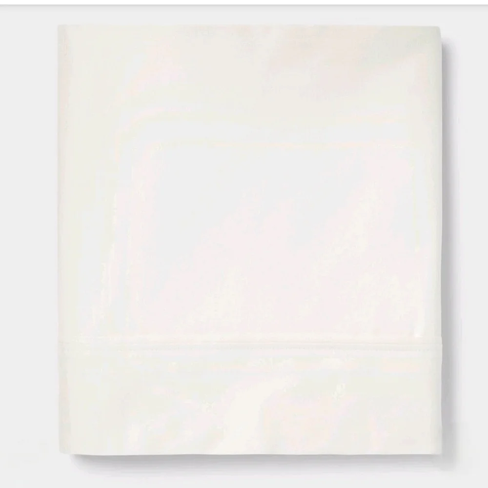 Threshold Full 400 Thread Count Performance Flat Sheet Sour Cream